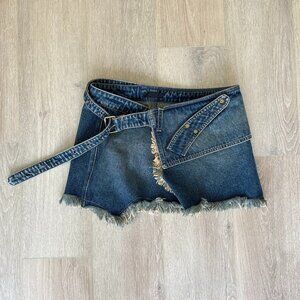 h:ours - denim mini skirt SIZE XXS